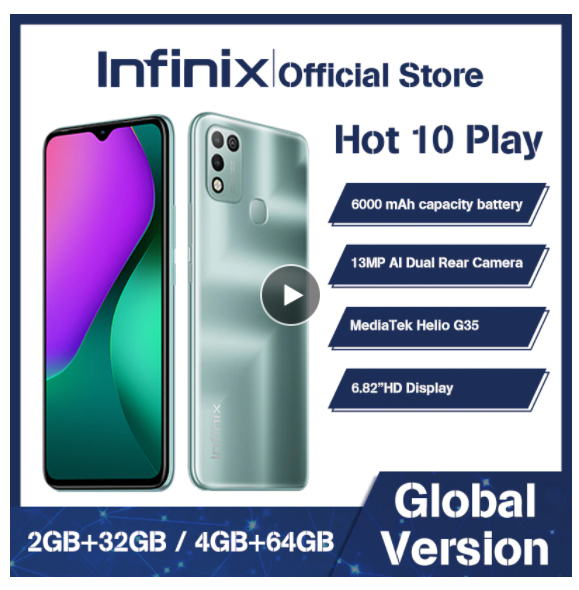 Купить смартфон Infunix Hot 10 Play на АлиЭкспресс