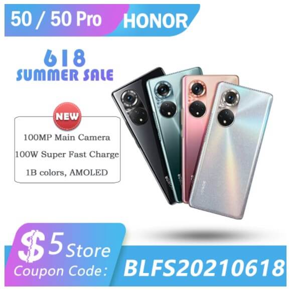 Купить дешевле смартфон Honor 50 на АлиЭкспресс 